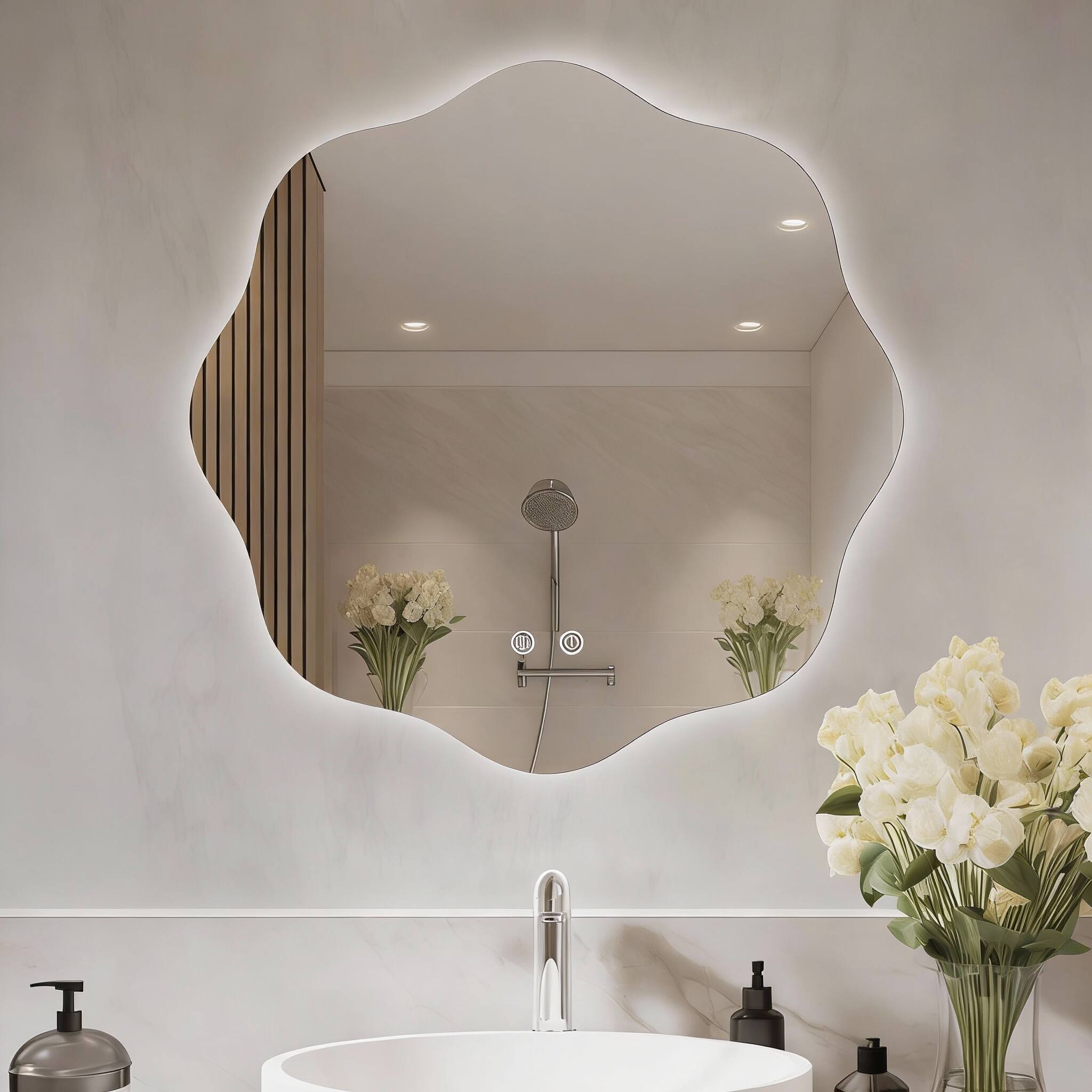 Clear-wavy 20"L x 20"W