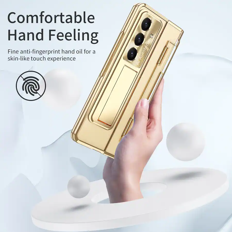 Hand Model Glass Case Dteck for Samsung Galaxy Z Fold8 Ultra Rugged Case with Tempered Glass ...