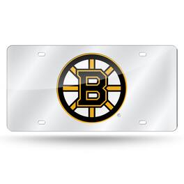 Rico Industries - Boston Bruins Acrylic License Plate Laser Tag - Multi