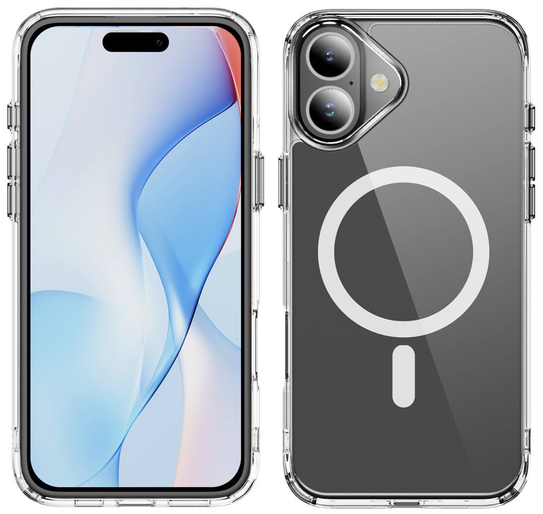 Alt View 2. Nakedcellphone - Clear Case for iPhone 17 Phone - Compatible with MagSafe - Clear.