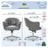 Product Dimensions: Serta Always Comfortable.
Width: 26.5"
Back Height: 17.5"
Depth: 27.75"
Seat Depth: 20"
Arm Height: Max. 30.25" Min. 27.25"
Inside Seat Width: 19"
Seat Height: Max. 22.5" Min. 19.5"
Chair Height: Max. 37" Min. 34"
Weight: 250
Capacity: 250 Pounds