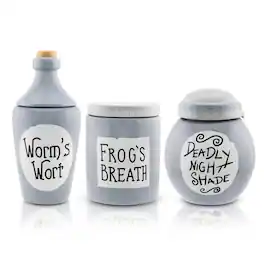 Disney - The Nightmare Before Christmas Sally's Mini Storage Jars 3-Piece Set - Gray