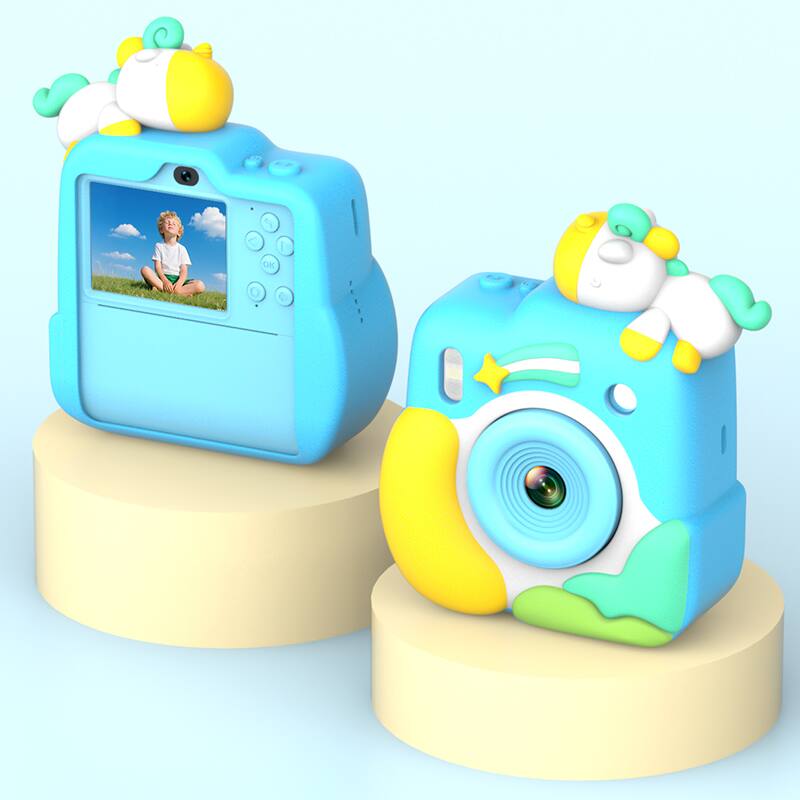 Umeiluce Kids Color Instant Print Camera D16S Cute Unicorn & Duck 48MP ...