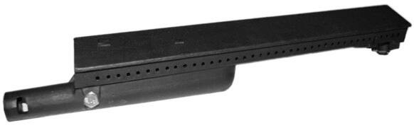 Alt View 3. Music City Metals - Music City Metals - MCM202490114 burner, pipe, cast iron, 13.75 x 2; Chb.