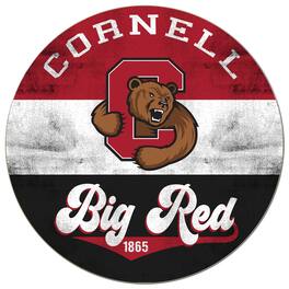 Jardine - Cornell Big 20'' x 20'' Retro Logo Circle Sign - Red