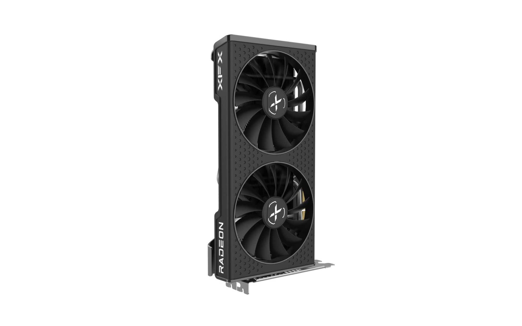 Front. XFX - SPEEDSTER QICK210 AMD Radeon RX 6500 XT 4GB GDDR6 PCI Express 4.0 Gaming Graphics Card - Black.