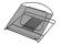 Front. Safco - Onyx 12.25" x 12.25" Steel Mesh Adjustable Laptop Stand - Black.