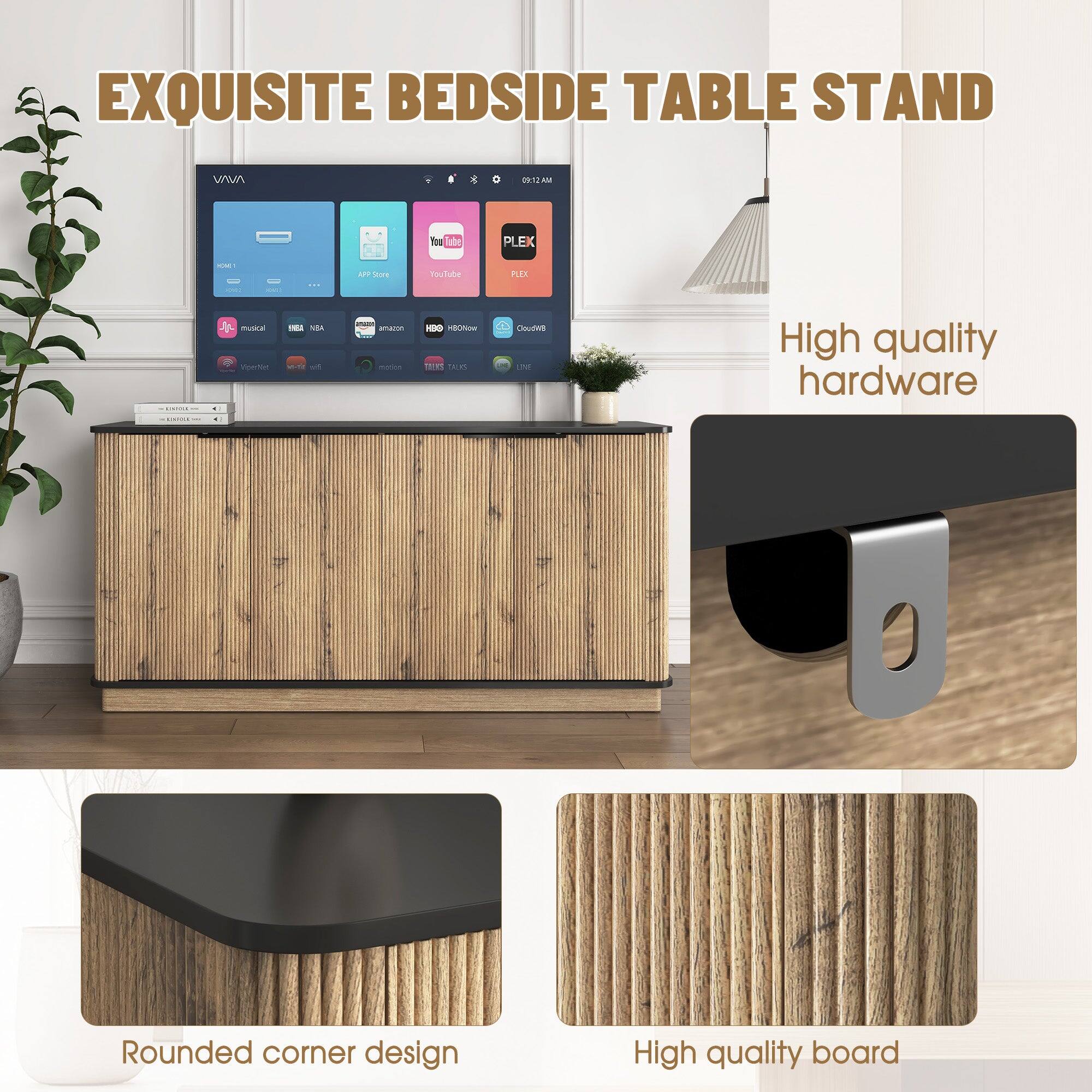 EXQUISITE BEDSIDE TABLE STAND

09:12 AM

YouTube PLEX

High quality hardware

Rounded corner design

High quality board
