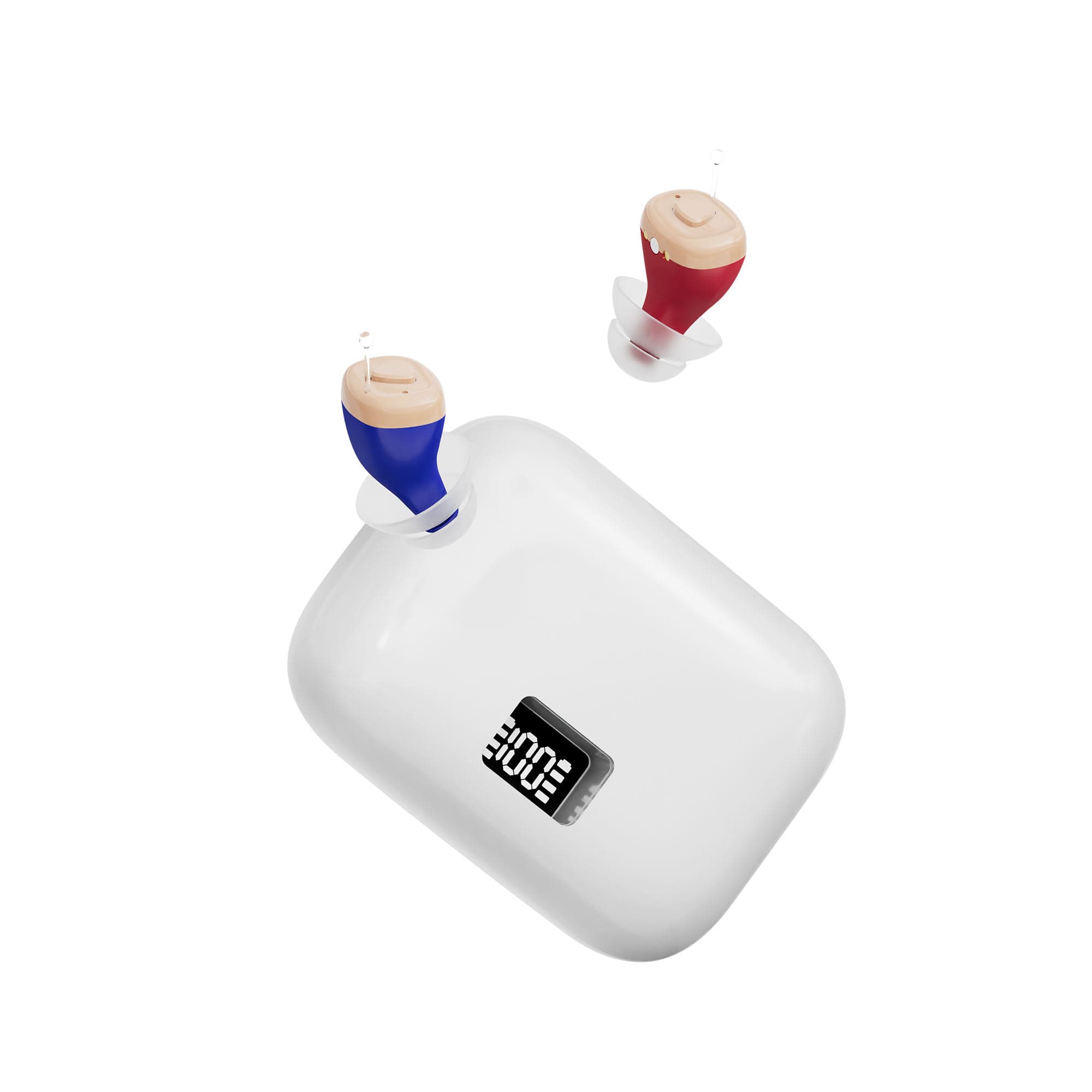 Eara - Clear Rechargeable ITC OTC Hearing Aids - Beige