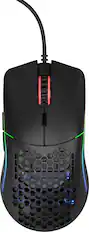 Front. Glorious - Model O Lightweight Wired Optical Gaming Mouse with Customizable RGB - Black.