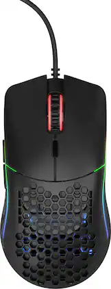 Glorious - Model O Lightweight Wired Optical Gaming Mouse with Customizable RGB - Wired - Black