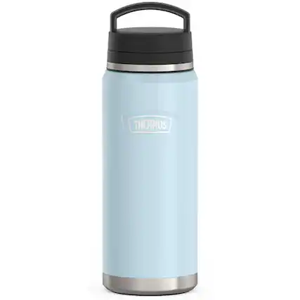 Front. Thermos - Thermos 40 oz Stainless Steel Dual Temperature Beverage Bottle - Glacier - Glacier.
