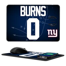 Keyscaper - Brian Burns New York Giants Wireless Charger and Mouse Pad - Black