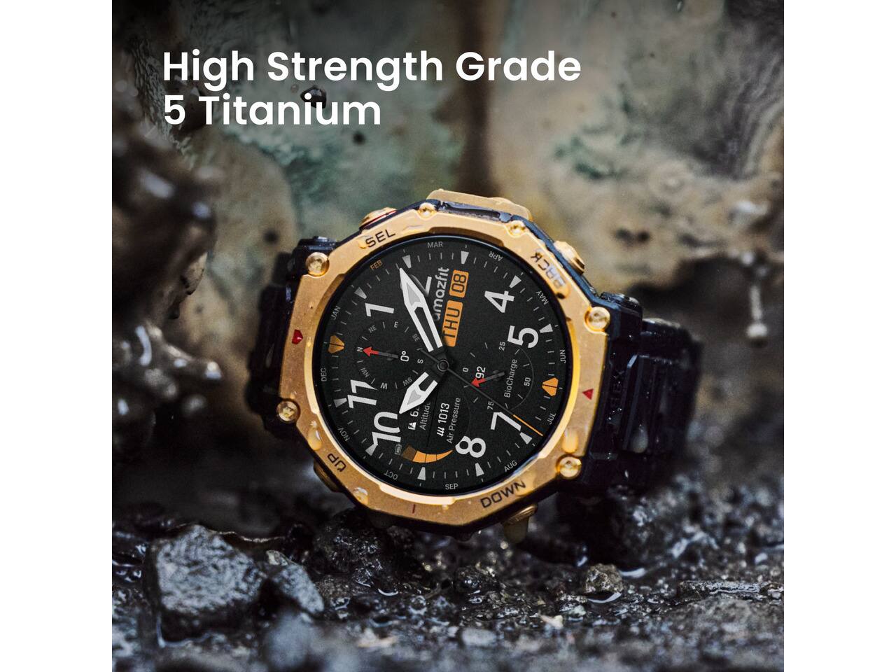 High Strength Grade 5 Titanium

SEL MAR APR FEB BACK 80 JAN 7 amazfit 4 MAY NE E HU N - SE 25 5 0 S JUN AN 0 92 DEC BioCharge M M8 50 11 9 75 Altitude 1013 Pressure JUL UL 15 NOV m Air UP 0 8 AUG OCT SEP DOWN