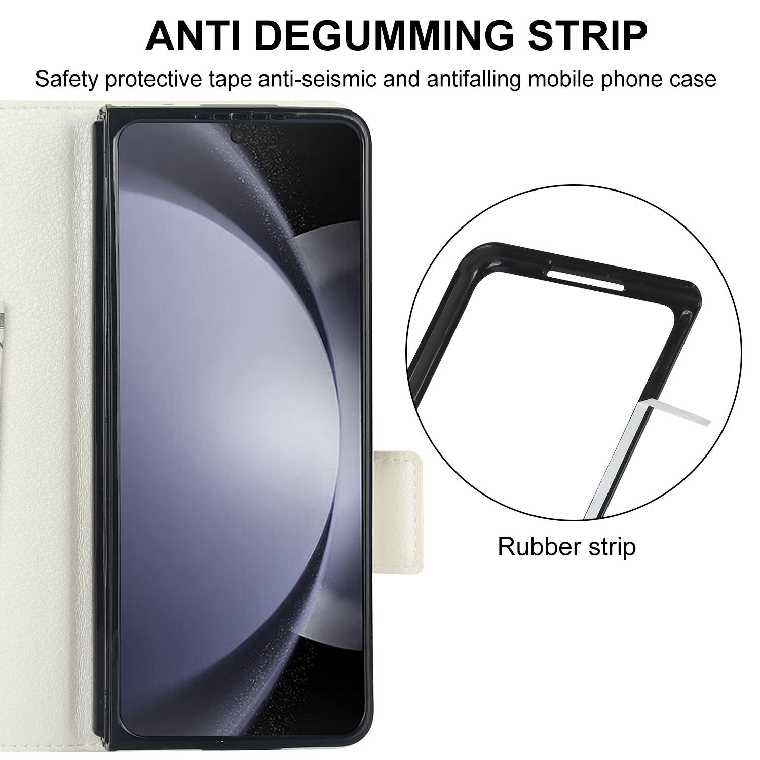 ANTI DEGUMMING STRIP  
Safety protective tape anti-seismic and antifalling mobile phone case  
Rubber strip