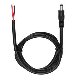 Unique Bargains - DC Power Pigtails Cable, 5.5x2.5mm Male to Bare Wire, for CCTV Camera, DVR, LED Strip - Black