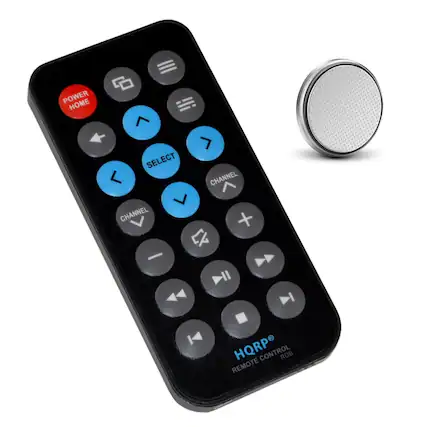 POWER HOME
SELECT
CHANNEL +
CHANNEL -
HQRPO REMOTE CONTROL RDB