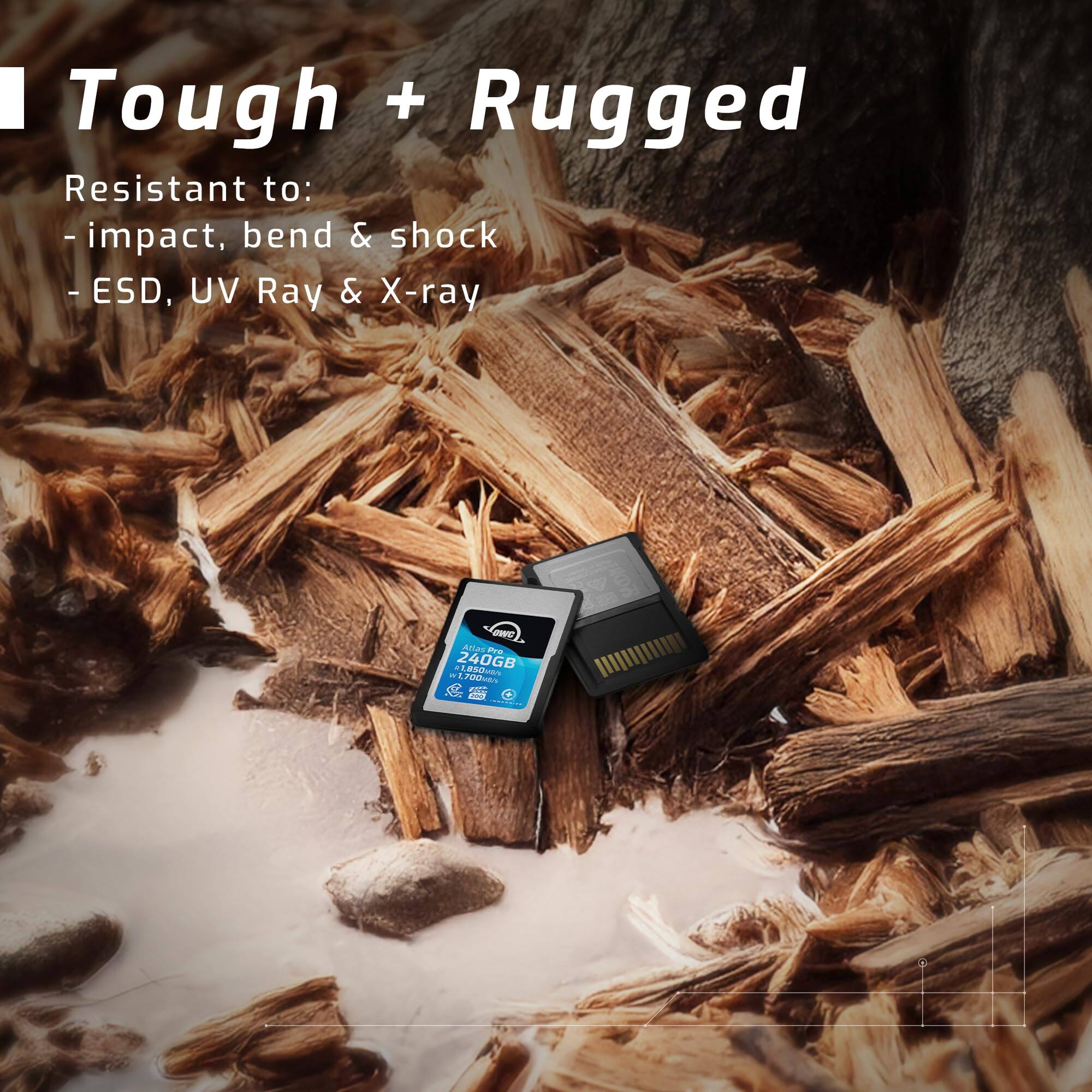 Alt View 4. OWC - OWC 240GB Atlas Pro High Performance Cfexpress 4.0 Type A Memory Card Professional Grade.