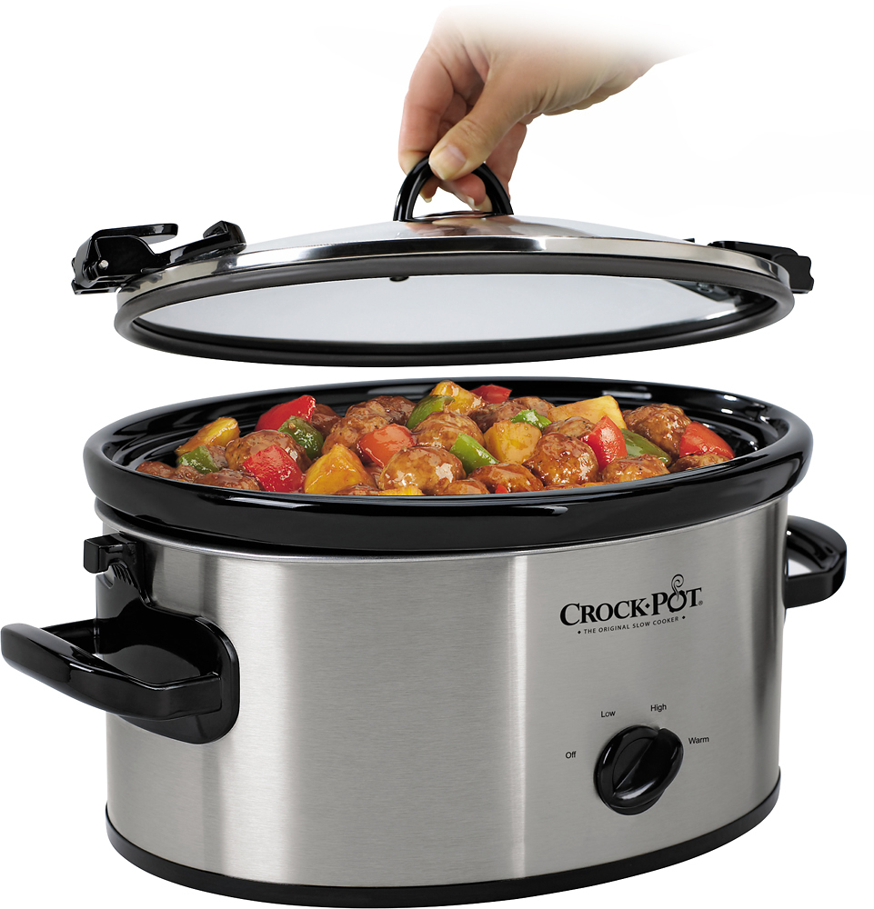 Crock-Pot 6-Quart WeMo Enabled Smart Slow Cooker Silver SCCPWM600-V1 - Best  Buy