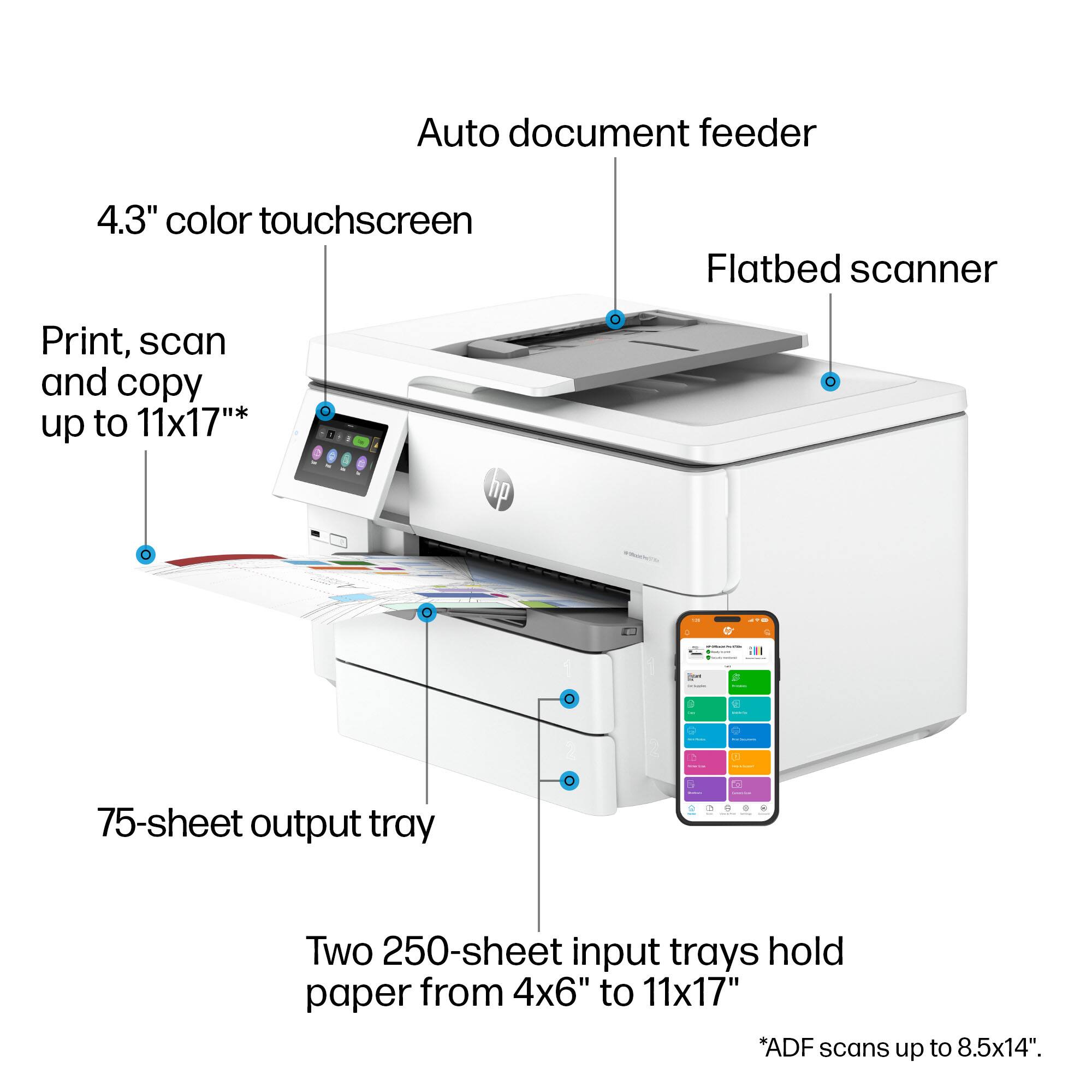 Customer Reviews HP OfficeJet Pro 9730e Wireless Wide Format All In 