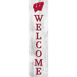 Fan Creations - Wisconsin Badgers 48'' Welcome Leaner - Multicolor