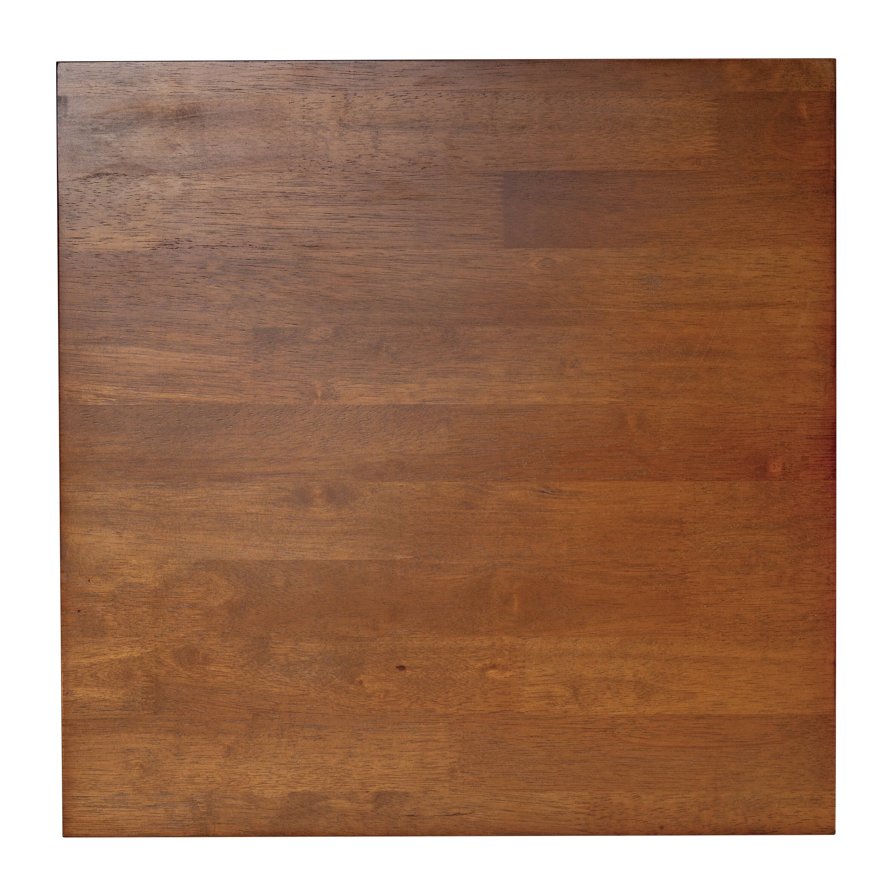 Alt View 1. Flash Furniture - Jasper Farmhouse Style Solid Wood End Table with Traditional X-Frame Design in Walnut - Brown.