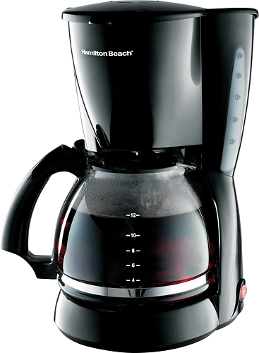 Best Buy: Hamilton Beach 12-Cup Coffee Maker Black/Silver 49618