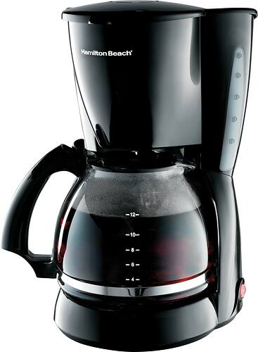 Angle. Hamilton Beach - 12 Cup Coffeemaker - Black.