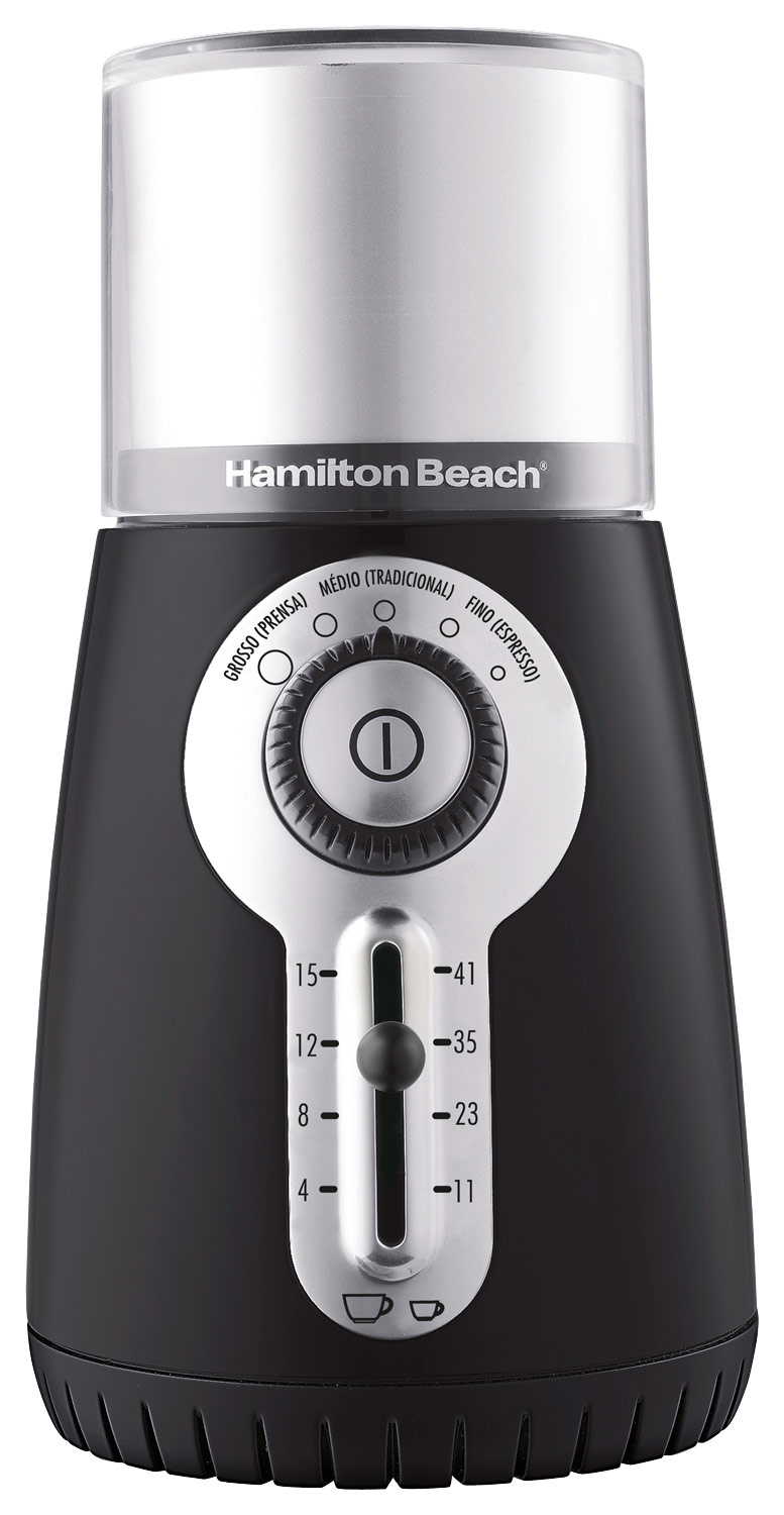 Best Buy: Hamilton Beach Custom Grind Deluxe 15-Cup Coffee Grinder  Black/Silver 80374