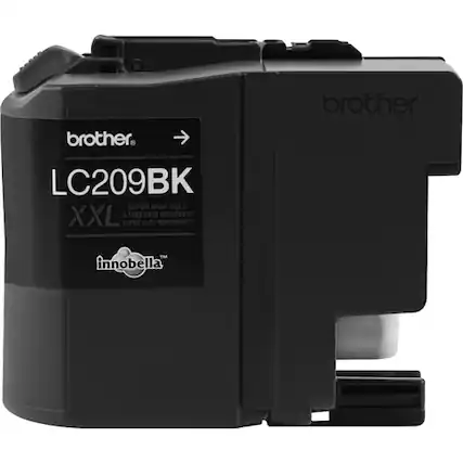 Front. Brother - LC209BK XXL Super High-Yield Ink Cartridge - Black.