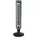 Front. Lasko - Tower Fan with Remote Control - Black.