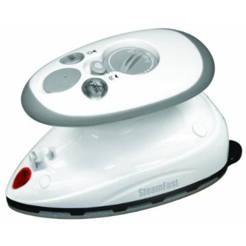Angle View: Steamfast Mini Steam Iron, Mobile and Light for Travel, 1.4oz.