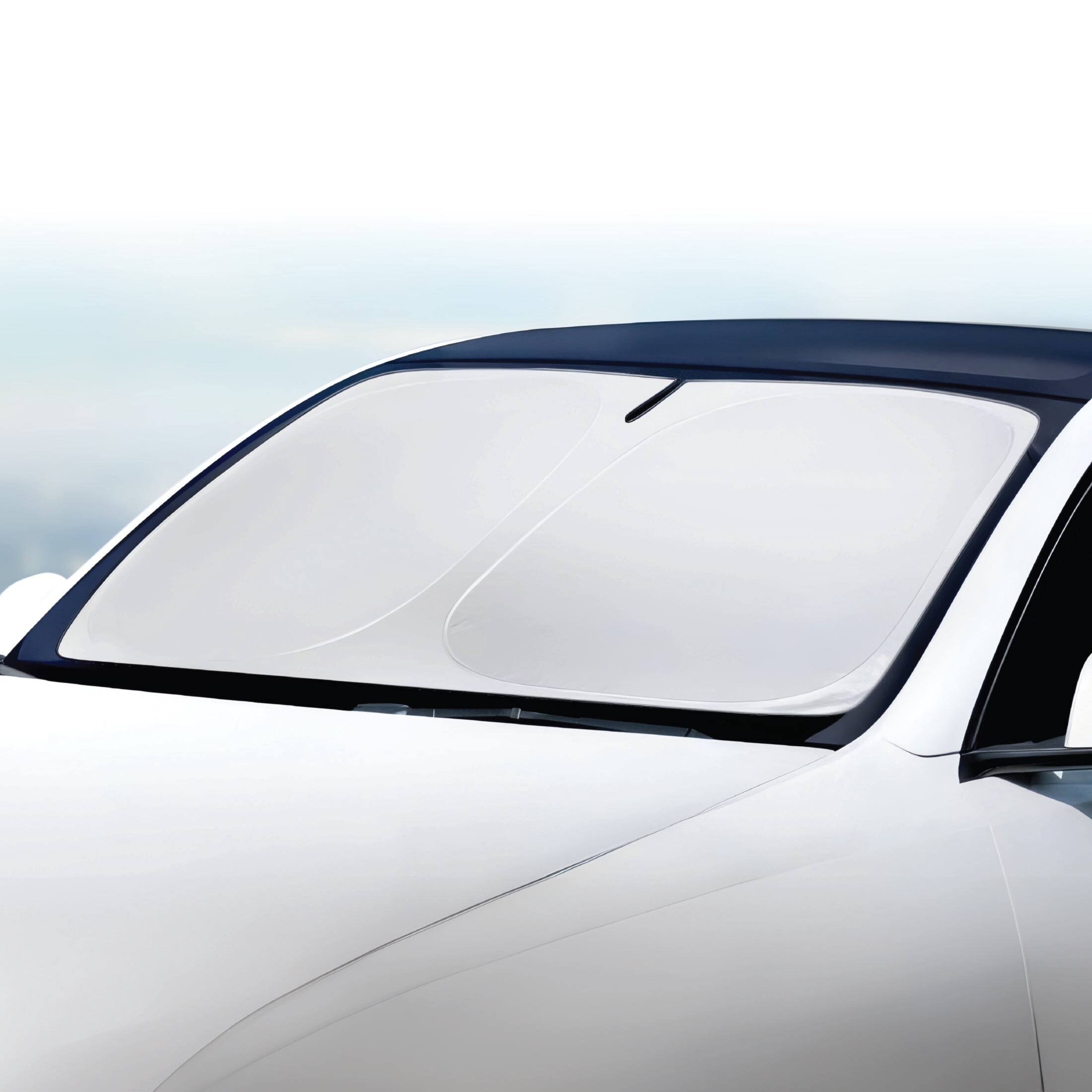 Alt View 1. Digipower - Digipower Sun Visor with Carry Case for Tesla Model 3 and Model Y: Reflective Double-Layer Sunshade for Interior Cooling.
