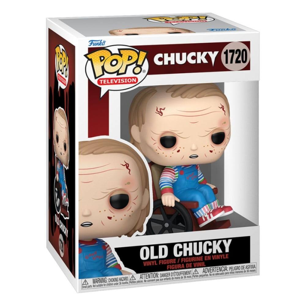 Funko POP!  
TELEVISION  

CHUCKY 1720  

OLD CHUCKY  
VINYL FIGURE / FIGURINE EN VINYLE / FIGURA DE VINIL  

WARNING: CHOKING HAZARD - Small parts. Not for children under 3 years.  
ATTENTION: PELIGRO DE ASFIXIA - Piezas pequeñas. No conviene para menores de 3 años.  
ADVERTENCIA: PELIGRO DE ASFIXIA - Pequeñas piezas. No se recomienda para menores de 3 años.