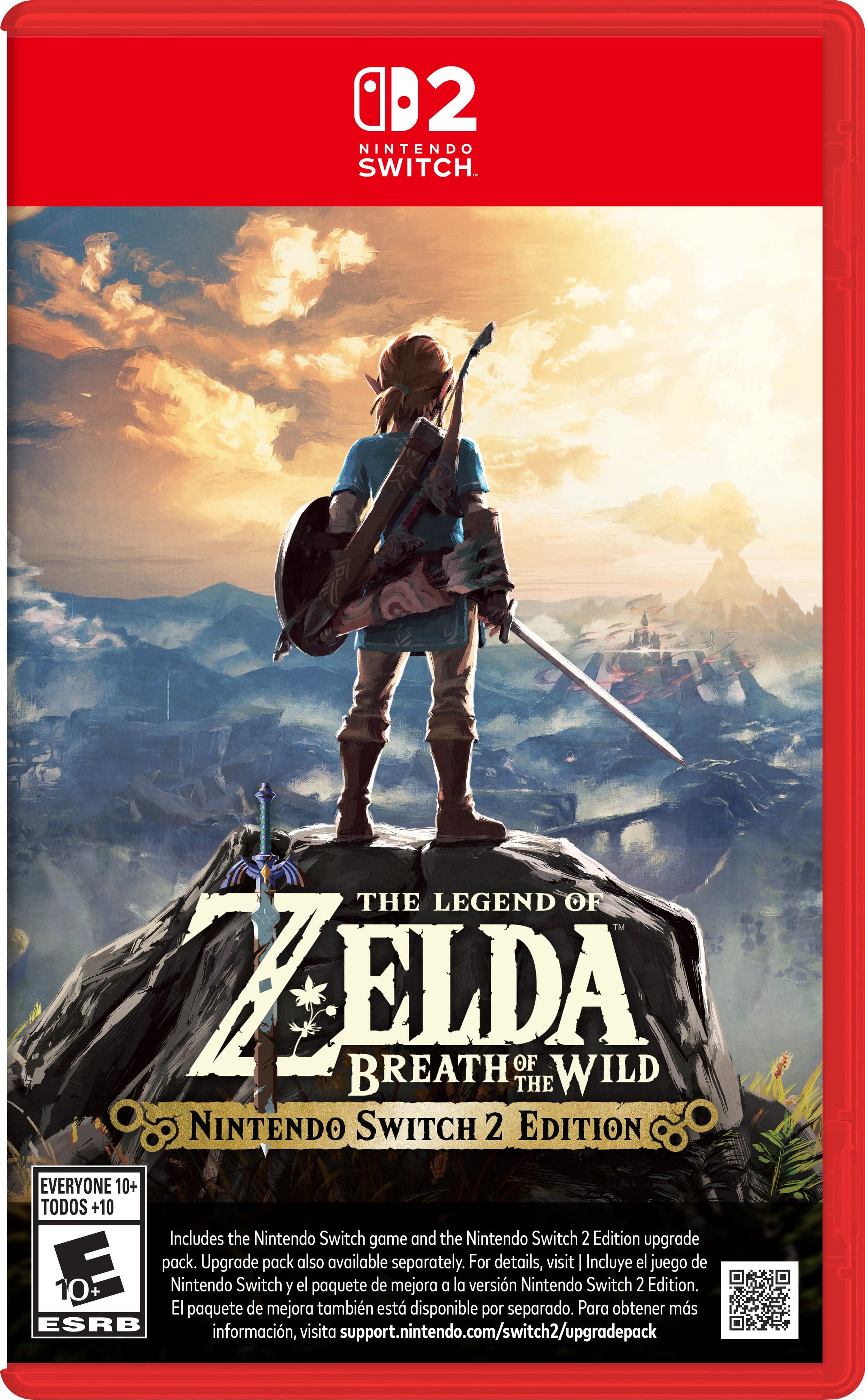 The Legend of Zelda: Breath of the Wild Nintendo Switch 2 Edition - Everyone 10+
Includes the Nintendo Switch game and the Nintendo Switch 2 Edition upgrade pack. Upgrade pack also available separately. For details, visit support.nintendo.com/switch2/upgradepack.
