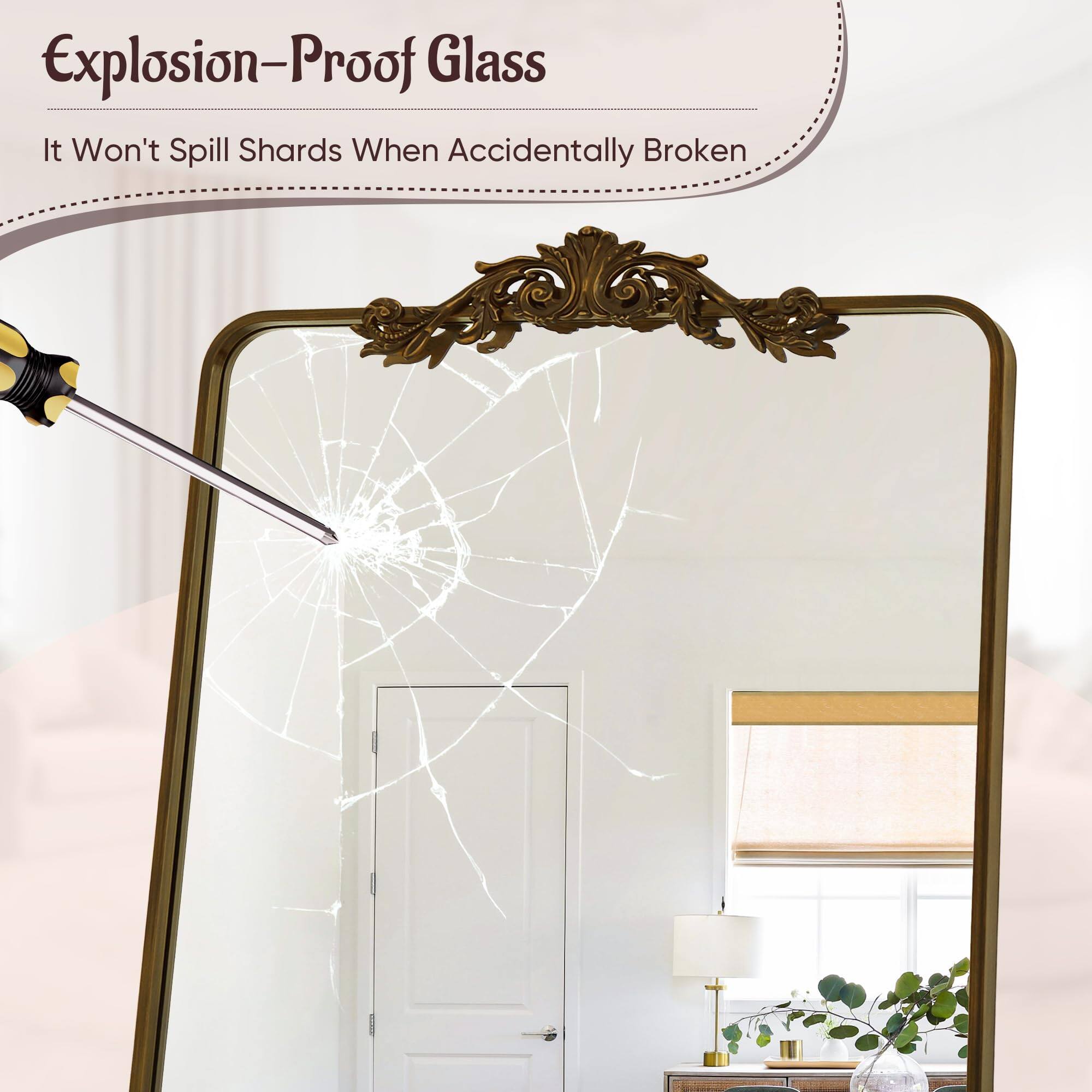 Explosion-Proof Glass  
It Won't Spill Shards When Accidentally Broken
