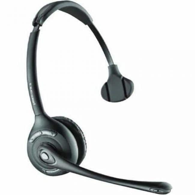 HP - Poly CS510/510-XD/WH300-XD 900 MHz Top - Mono - Wireless - 350 ft - Over-the-head - Monaural - Supra-aural - Noise Cance - Black