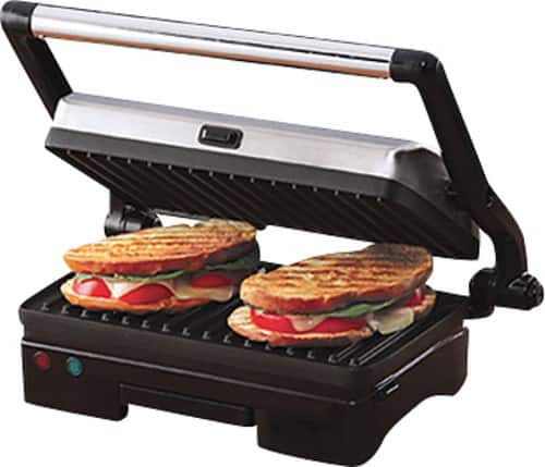 Best Buy West Bend Countertop Indoor Grill and Panini Press Black