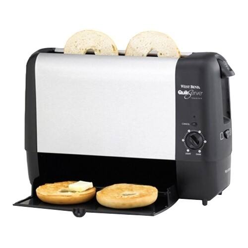 Best Buy West Bend QuikServe Two Slice Toaster Black, Stainless Steel