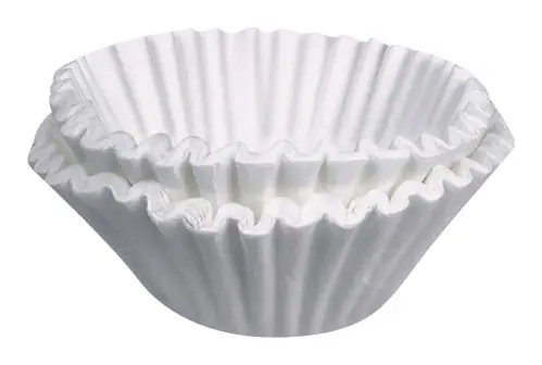 Angle. BUNN - 12-Cup Paper Coffee Filter (250-Pack) - White.