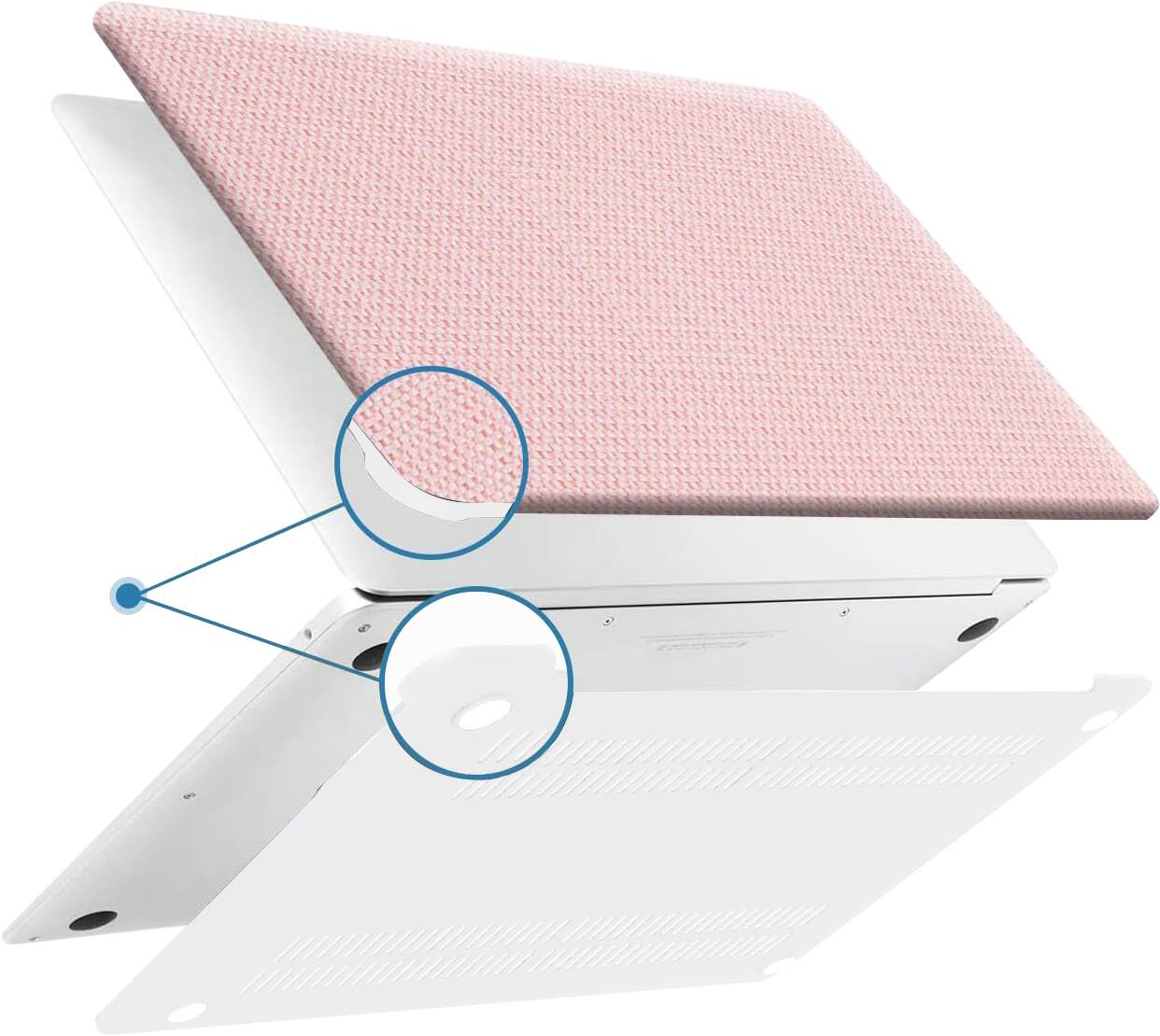 Alt View 12. SaharaCase - Woven Laptop Case for Apple MacBook Pro 13" Laptops - Pink.