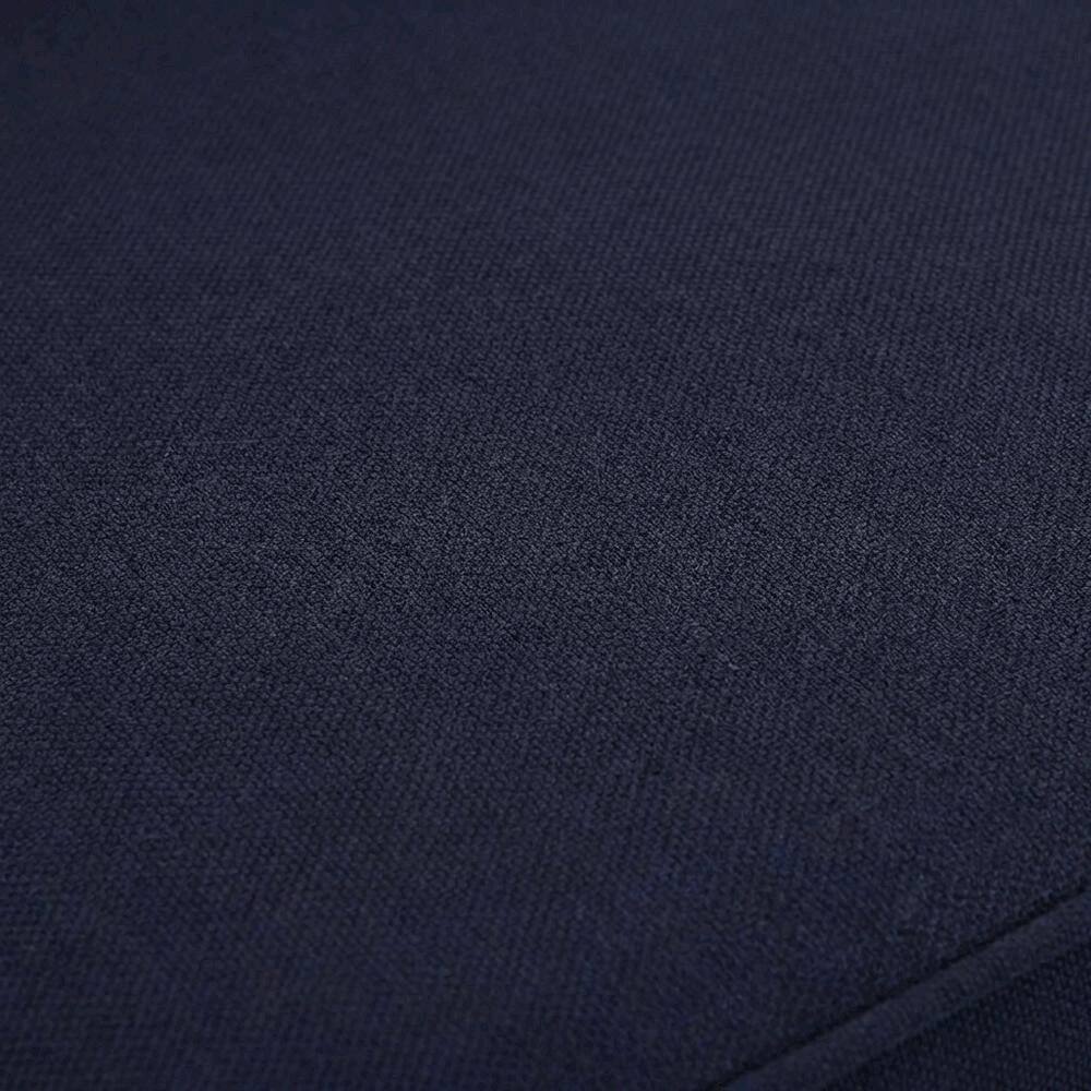 Alt View 1. Outdoor Escape - Teak Outdoor Patio Armchair with Cushioned Seat and Classic Design - Blue.