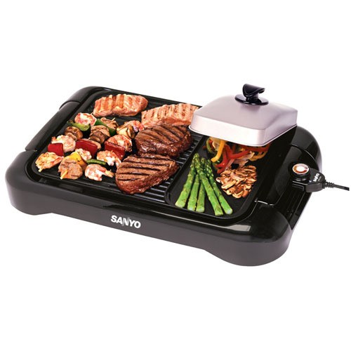 SANYO HPS-SG3 PORTABLE ELECTRIC INDOOR BARBECUE GRILL NONSTICK