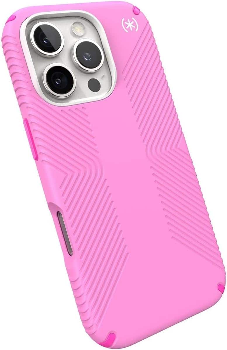 Speck - Presidio2 Grip with MagSafe Shocking Case - iPhone 16 Pro - Pink