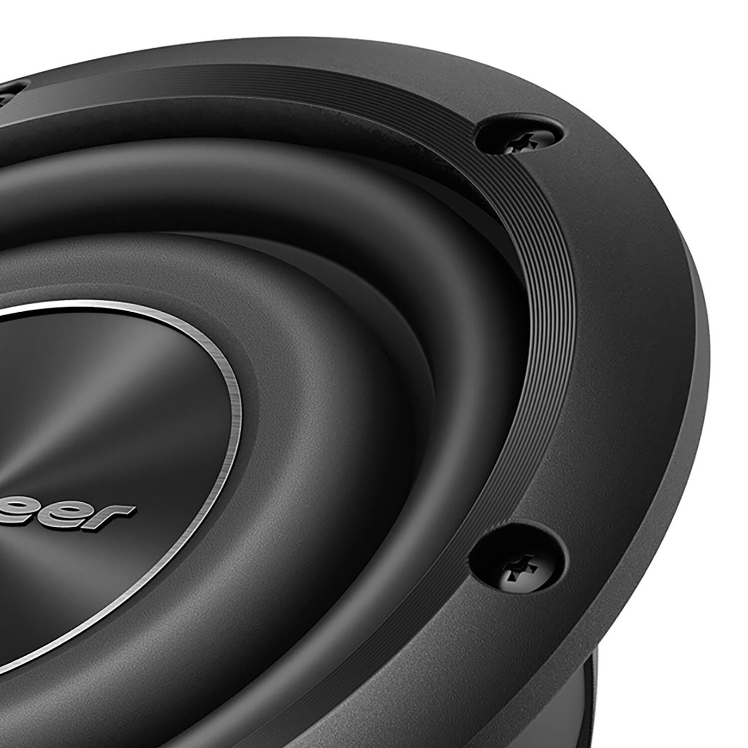 Angle. Pioneer - A-Series Shallow-Mount Subwoofer 8" 700W Max - Black.