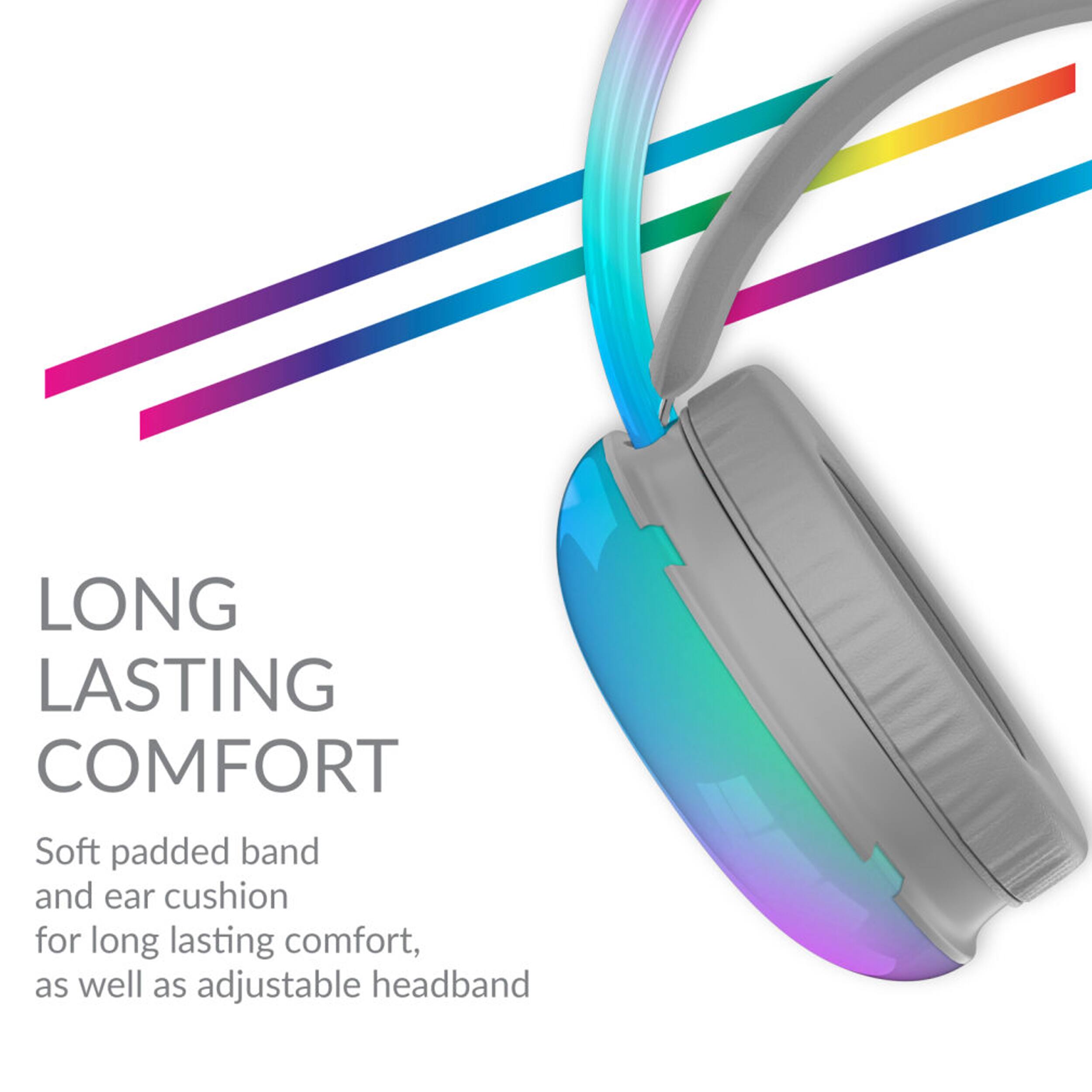 LONG LASTING COMFORT  
Soft padded band and ear cushion for long lasting comfort, as well as adjustable headband