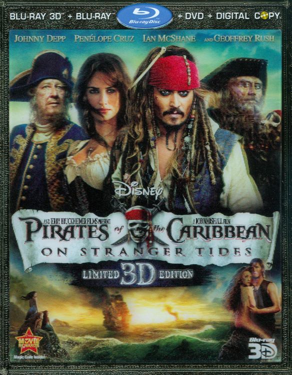  Pirates of the Caribbean: On Stranger Tides [5 Discs] [Includes Digital Copy] [3D] [Blu-ray/DVD] [Blu-ray/Blu-ray 3D/DVD] [2011]