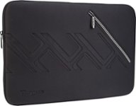 Front Zoom. Targus - Trax Laptop Sleeve - Black.
