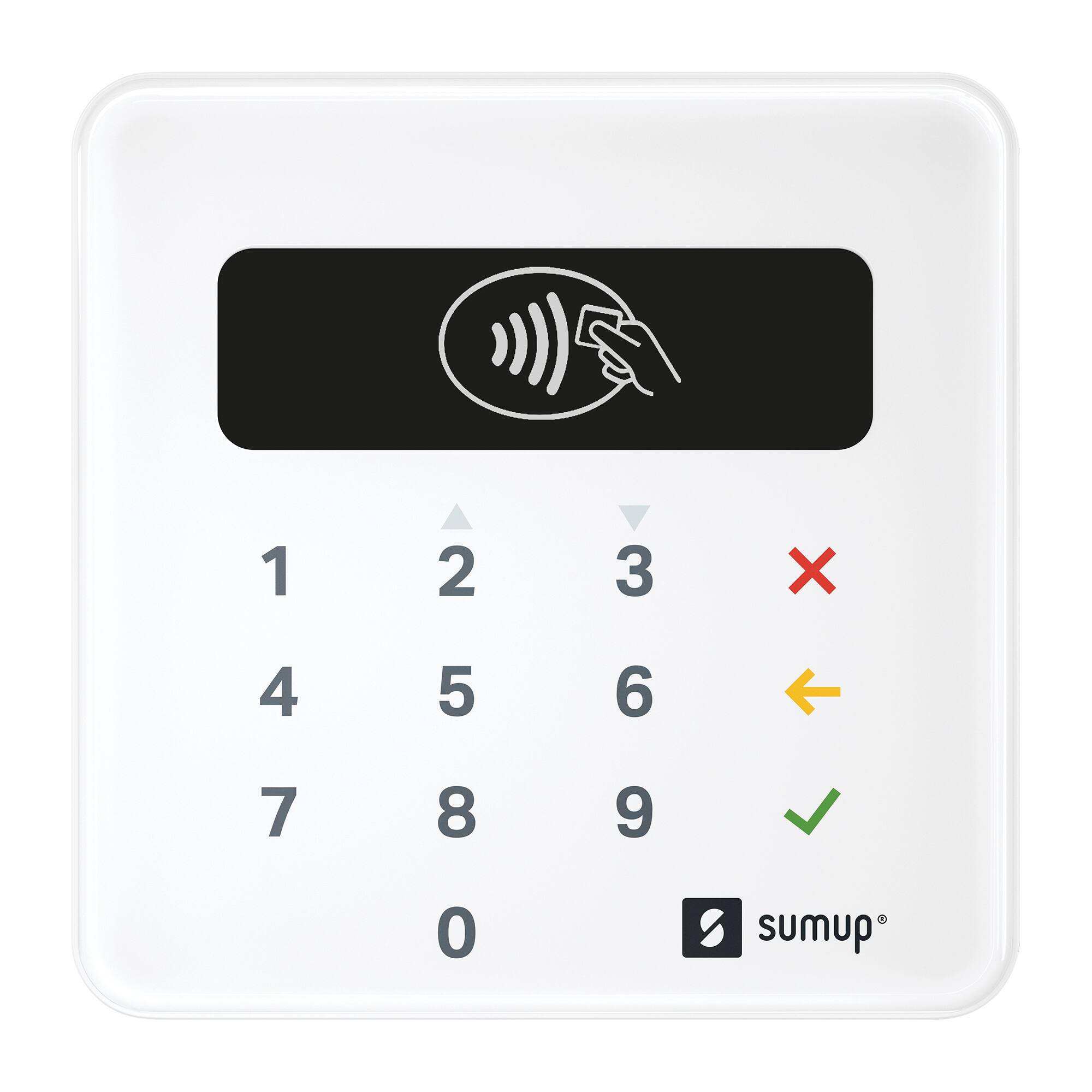 Front. SumUp - Plus Credit Card Reader - White.