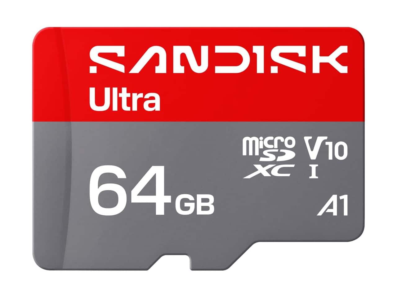 SANDISK - 64GB Ultra microSD UHS-I Card - Up to 145MB/s Read Speed, Full HD Video, V10, U1, C10, A6 - SDSQUJQ-064G-GZ6MA price history on PriceWatchPro